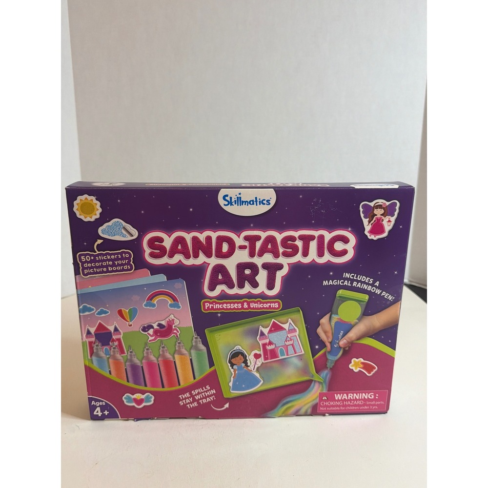 Skillmatics Sand-Tastic Art Princesses & Unicorns Mess-Free Sand Art Kit Ages 4+
